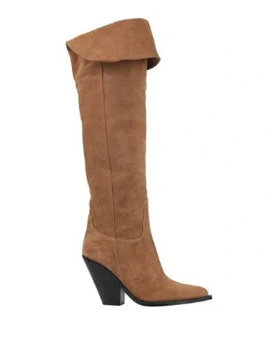 Sonora Woman Boot Sand Size 7 Leather In Beige