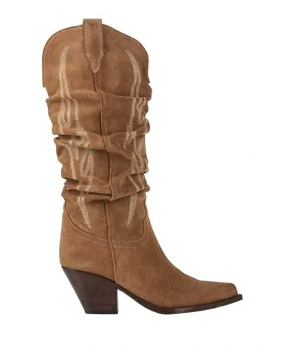 Sonora Woman Boot Tan Size 6 Leather In Brown