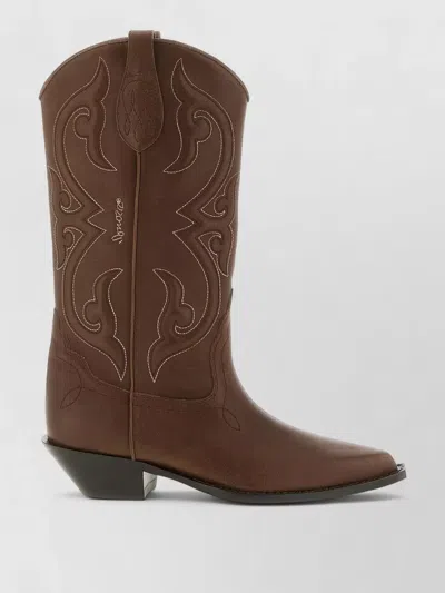 Sonora Yuma Boots Western Style Pointed Toe In Brown