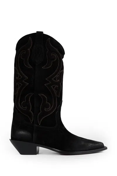 Sonora Yuma Suede Ankle Boots In Black