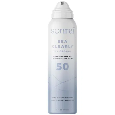 Sonrei Sea Clearly Organic Spf 50 Clear Sunscreen Mist 177ml In Transparent