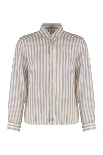 Sonrisa Beige Regular Stripes Shirt