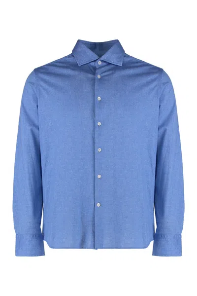 Sonrisa Blue Regular Solid Shirt