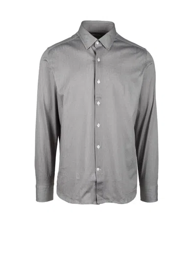 Sonrisa Brown Cotton Shirt In Gray