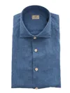 Sonrisa Button-down Linen-cotton Shirt In Blue