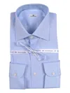 Sonrisa Light Blue Micro-check Formal Shirt In Blue