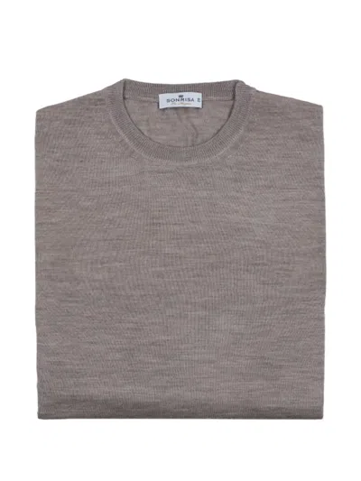 Sonrisa Crew-neck Wool Sweater In Gray