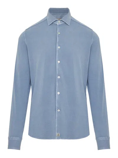 Sonrisa Logo Patch Buttoned Shirt In Blue