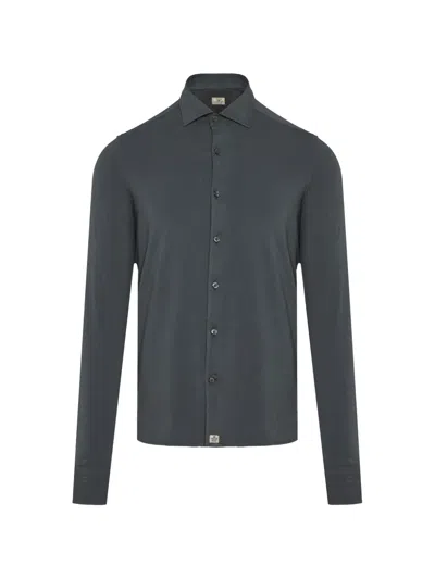 Sonrisa Long-sleeve Button-up Shirt In Gray