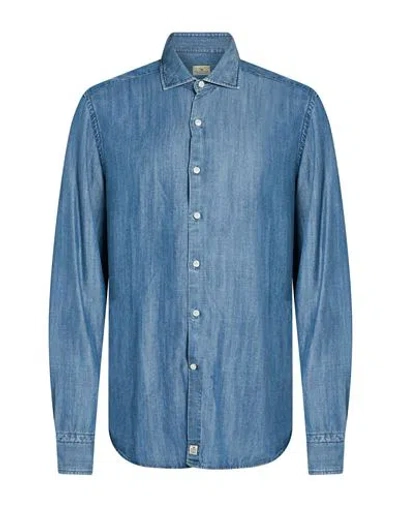 Sonrisa Man Denim Shirt Blue Size 15 ¾ Lyocell