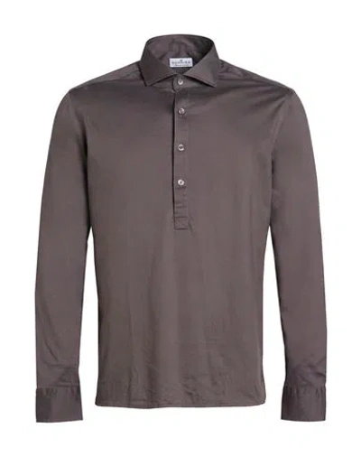 Sonrisa Man Polo Shirt Charcoal Size 16 Cotton In Gray
