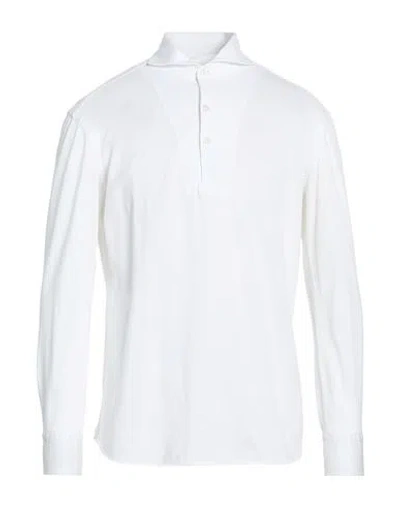 Sonrisa Man Polo Shirt White Size 16 ½ Cotton