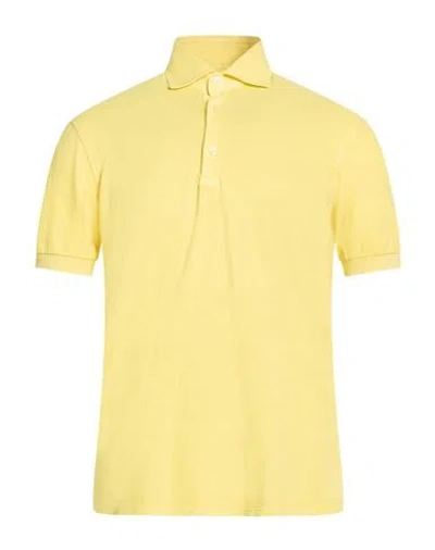 Sonrisa Man Polo Shirt Yellow Size 3xl Cotton