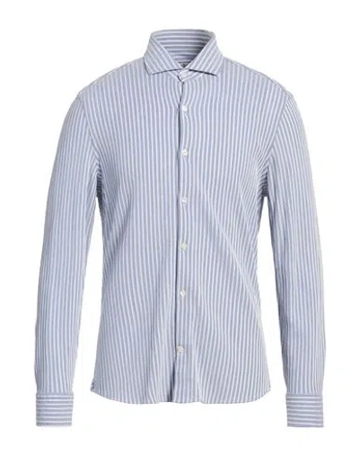 Sonrisa Man Shirt Azure Size 15 ¾ Cotton In Blue