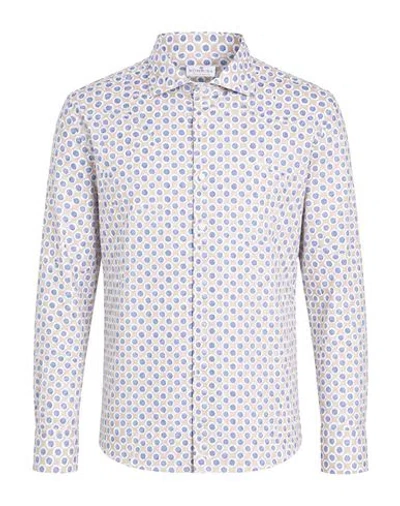 Sonrisa Man Shirt Beige Size 15 ½ Cotton In Blue