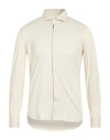 Sonrisa Man Shirt Beige Size 16 ½ Cotton In White