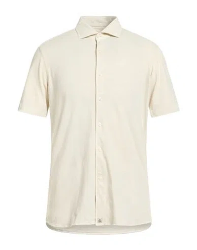 Sonrisa Man Shirt Beige Size Xxl Cotton, Elastane In Neutral