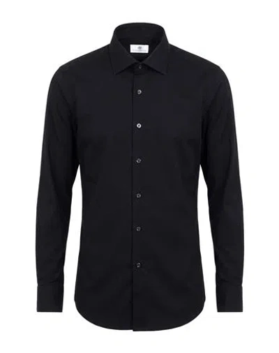 Sonrisa Man Shirt Black Size 15 ¾ Cotton, Elastane