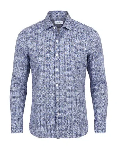 Sonrisa Man Shirt Blue Size 15 Cotton