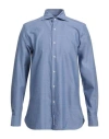 Sonrisa Man Shirt Blue Size 17 Cotton