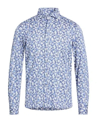 Sonrisa Man Shirt Blue Size 16 Cotton