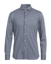 Sonrisa Man Shirt Blue Size 17 Cotton In Blue