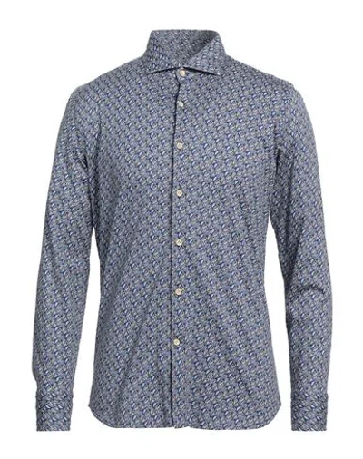 Sonrisa Man Shirt Blue Size 17 Cotton