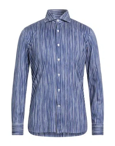 Sonrisa Man Shirt Blue Size 17 Cotton