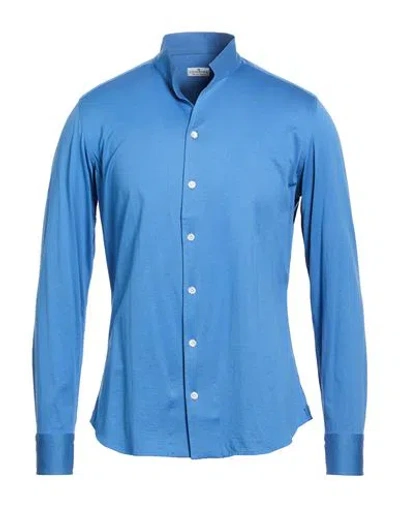 Sonrisa Man Shirt Blue Size 17 Cotton