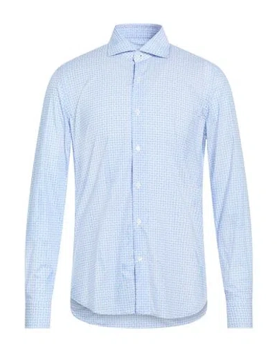 Sonrisa Man Shirt Blue Size 17 Cotton