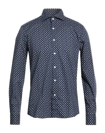 Sonrisa Man Shirt Midnight Blue Size 17 Cotton