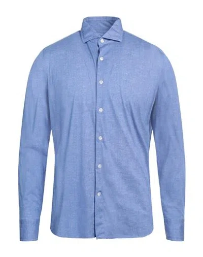 Sonrisa Man Shirt Blue Size L Cotton