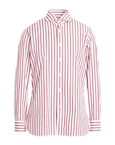 Sonrisa Man Shirt Brick Size 16 Organic Cotton In Red
