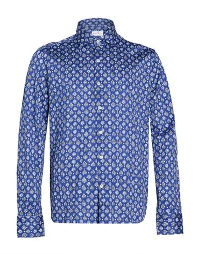 Sonrisa Man Shirt Bright Blue Size 15 Cotton
