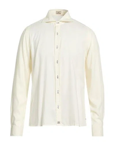 Sonrisa Man Shirt Cream Size 16 ½ Cotton In Neutral