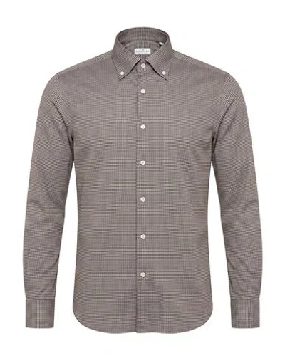 Sonrisa Man Shirt Dark Brown Size 15 ¾ Cotton