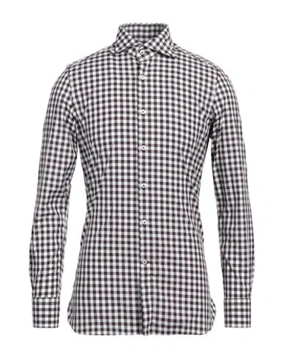 Sonrisa Man Shirt Dark Brown Size 17 Organic Cotton