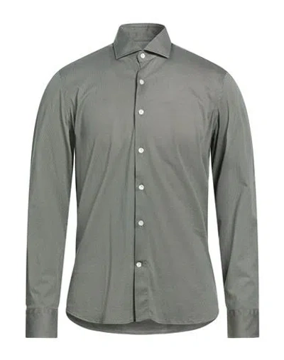 Sonrisa Man Shirt Dark Green Size 15 ¾ Cotton In Multi