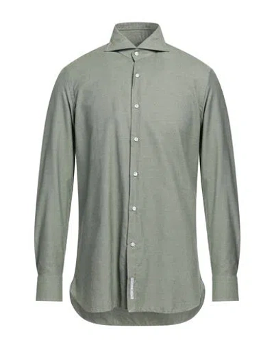 Sonrisa Man Shirt Green Size 17 Cotton