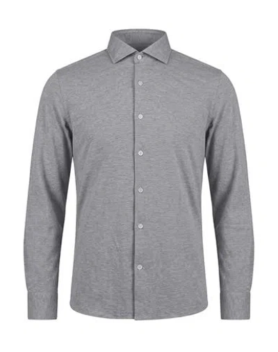 Sonrisa Man Shirt Grey Size 15 ½ Cotton In Gray