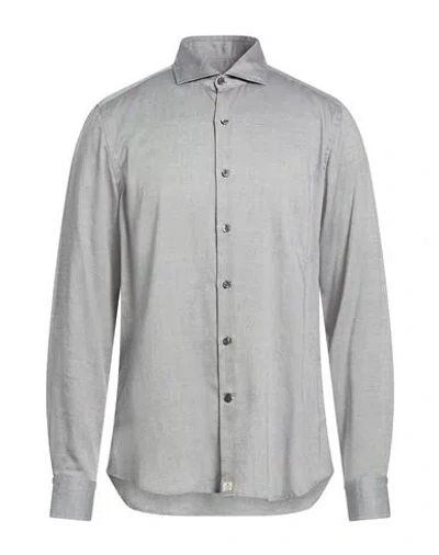Sonrisa Man Shirt Grey Size 16 Lyocell, Wool In Gray