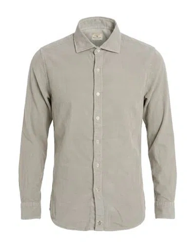 Sonrisa Man Shirt Grey Size 17 ¾ Cotton In Purple