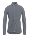 Sonrisa Man Shirt Grey Size S Cotton In Gray
