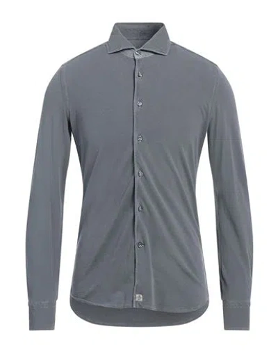 Sonrisa Man Shirt Grey Size S Cotton In Gray