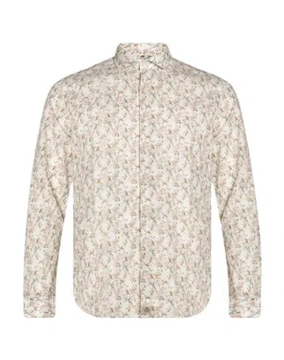 Sonrisa Man Shirt Ivory Size 15 Cotton In Multi