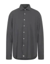 Sonrisa Man Shirt Lead Size S Cotton, Elastane In Grey