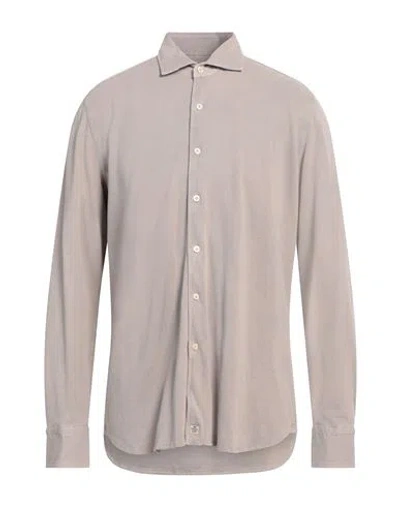 Sonrisa Man Shirt Light Brown Size Xl Cotton