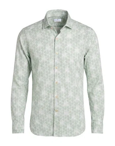 Sonrisa Man Shirt Light Green Size 15 ¾ Cotton