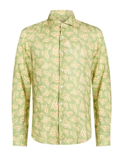 Sonrisa Man Shirt Light Green Size 15 ¾ Linen