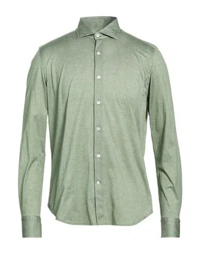 Sonrisa Man Shirt Light Green Size 16 Cotton